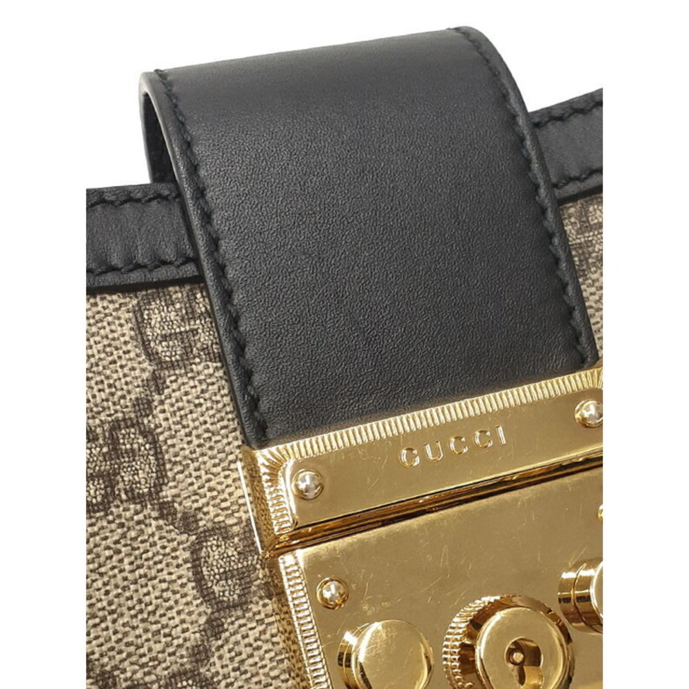 Gucci bag Brown Chain GG Padlock shoulder Supreme - Picture 5 of 9